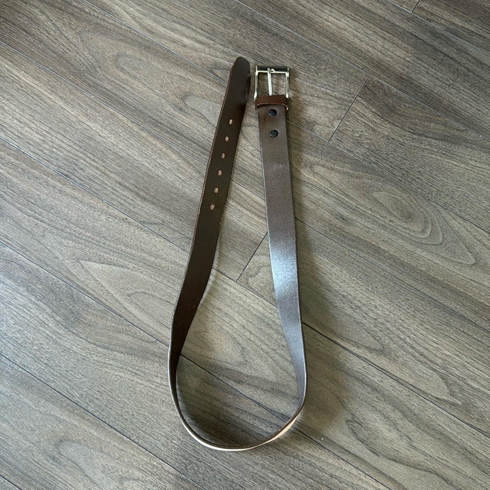 Leather belt